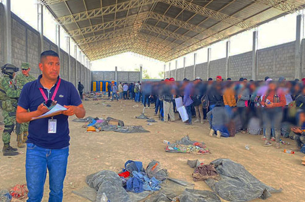 Migrantes bodega Tlaxcala