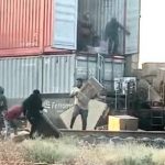 Delincuentes saquearon contenedor del ferrocarril en Villagrán en pocos minutos