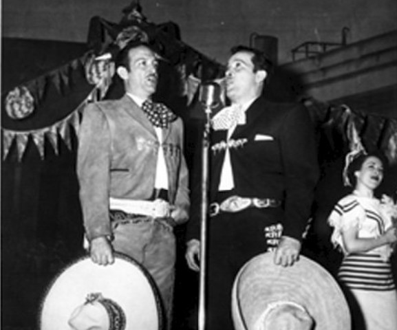 Jorge Negrete y Pedro Infante