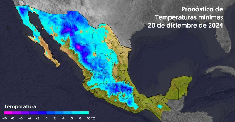 Mapa del estado del tiempo 20XII24