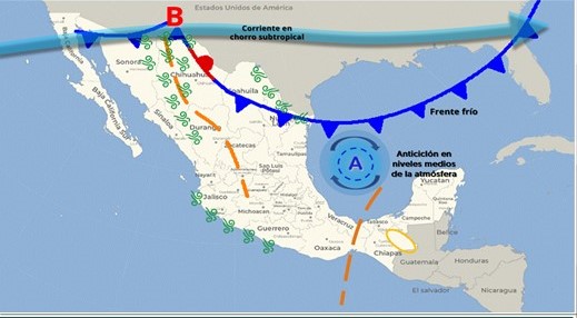 Mapa del estado del tiempo 31XII24