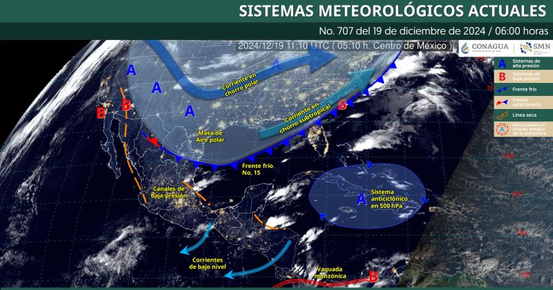 Mapa del estado del tiempo