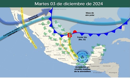 Mapa del tiempo 3XII24