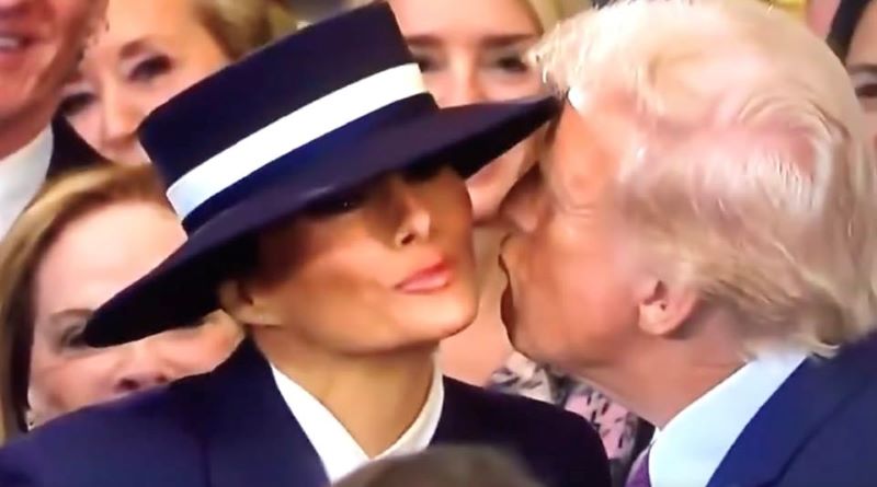 Beso de Donald Trump