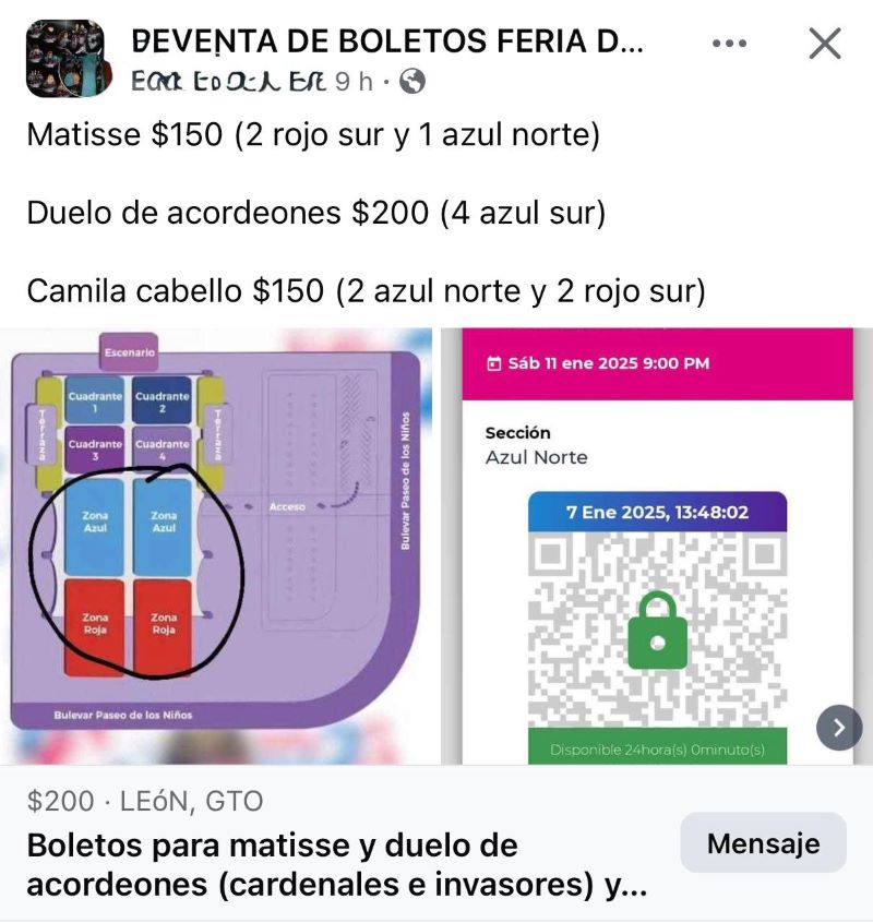 Boletos gratuitos se venden