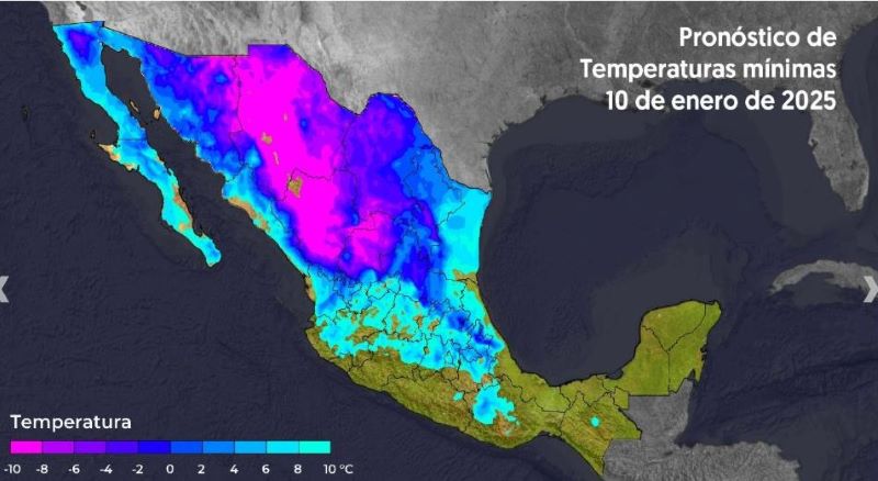 Mapa del estado del tiempo 10I25