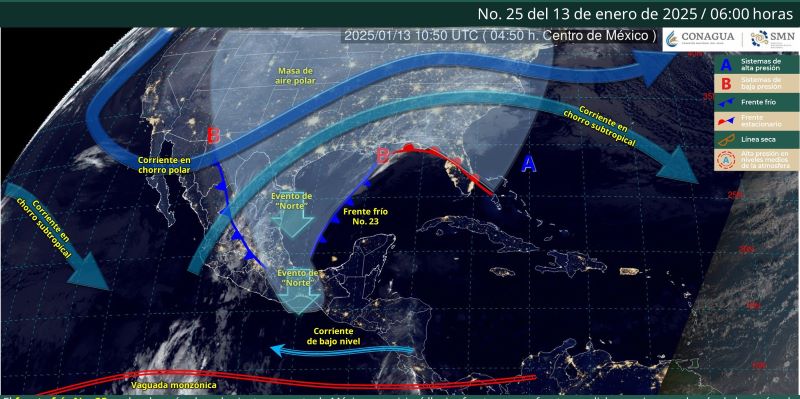 Mapa del estado del tiempo 13I25