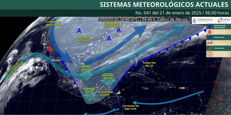 Mapa del estado del tiempo 21I25