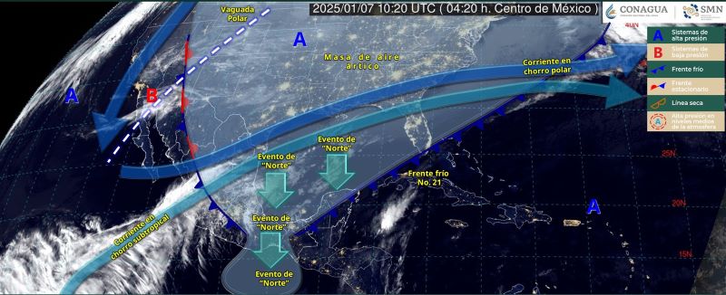 Mapa del estado del tiempo 7I25