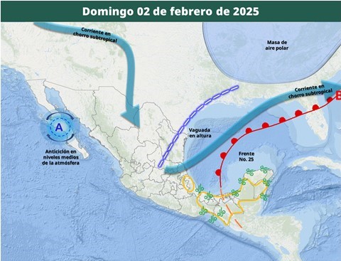 Mapa del estado del tiempo 2II25