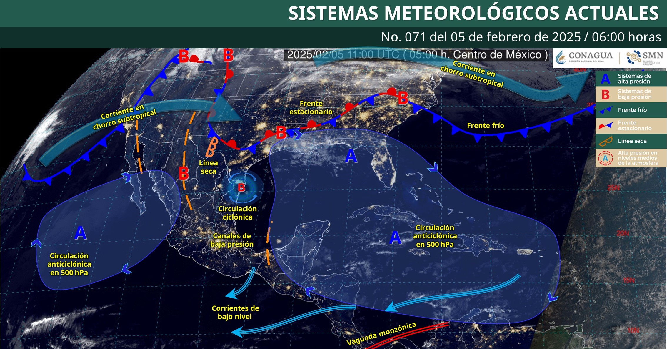 Mapa del estado del tiempo 5II25