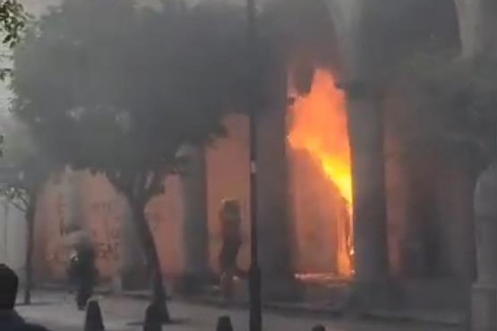 Incendio congreso Durango