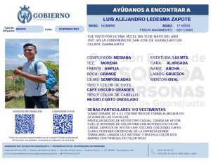 Desaparecido Luis Alejandro