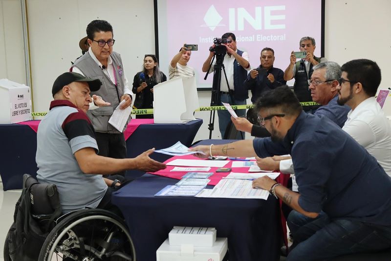 Demostración de cómo votar