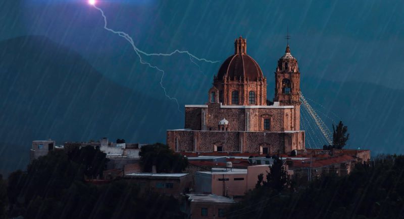 Lluvia en Guanajuato capital