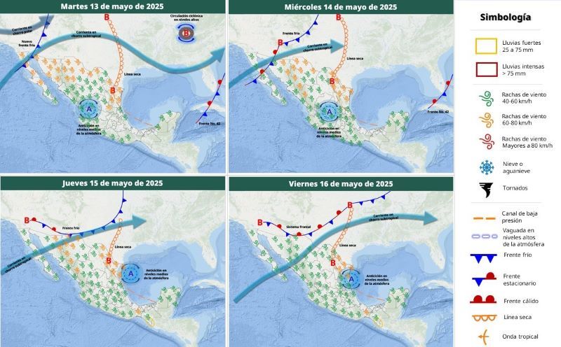 Mapa del tiempo 13V25
