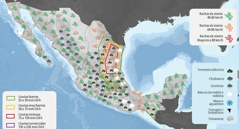 Mapa del tiempo 21V25