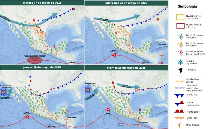 Mapa del tiempo 27V25