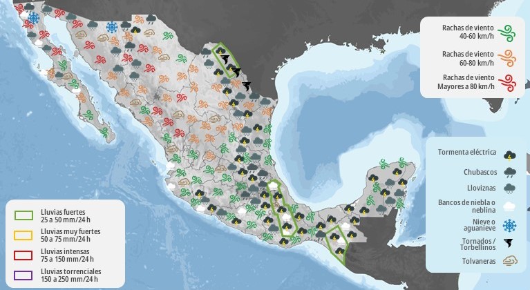 Mapa del tiempo 6V25