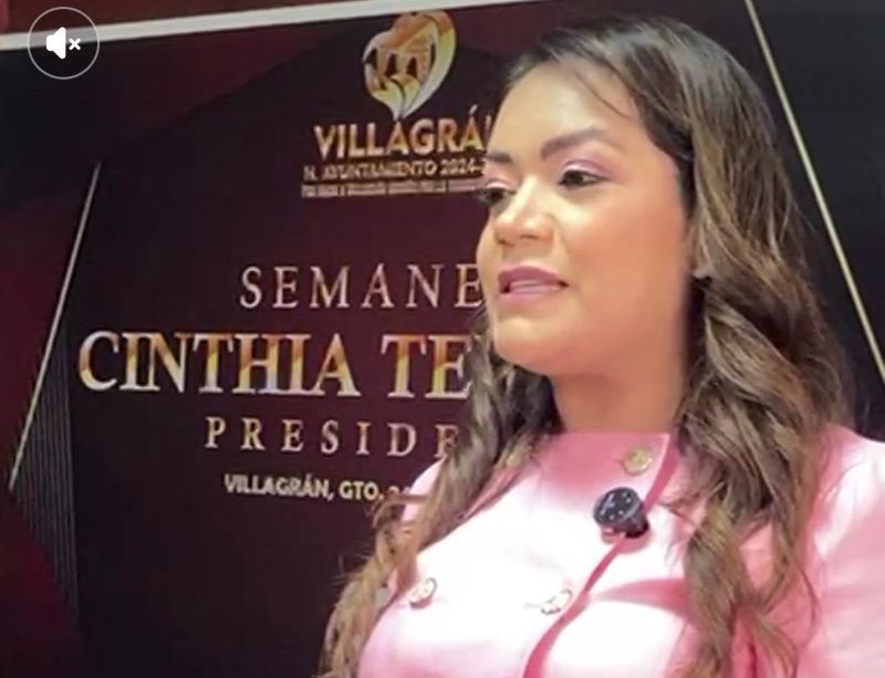 Alcaldesa de Villagrán, Cinthia Teniente