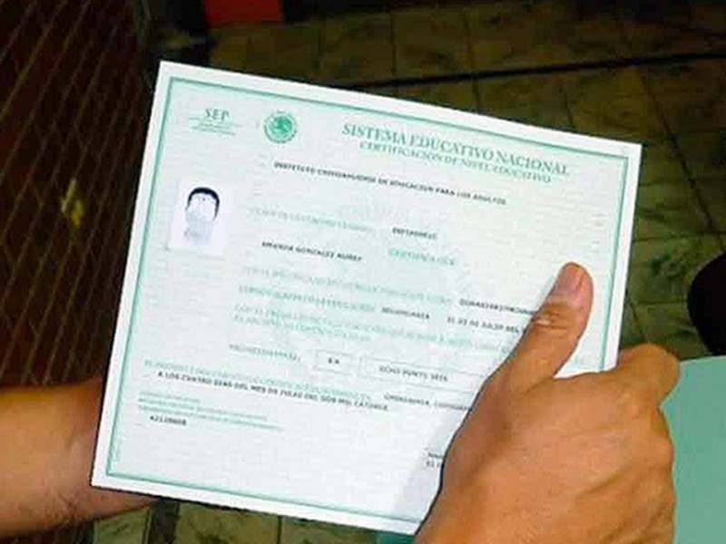 Certificado SEP