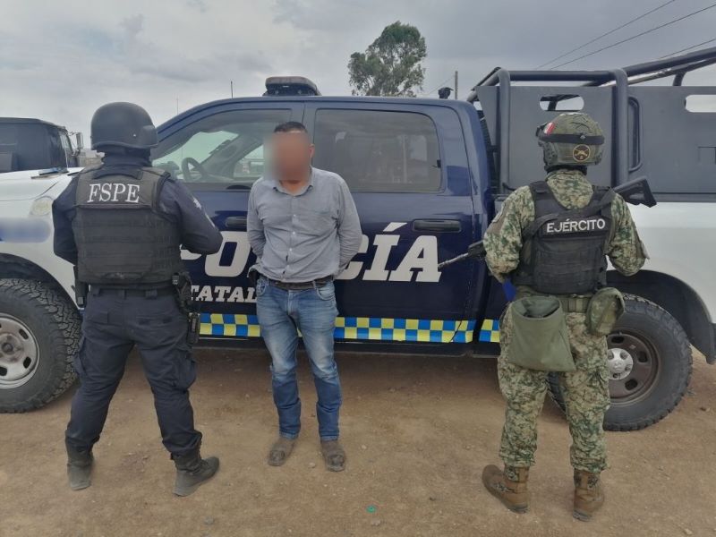 Detenido maquinaria