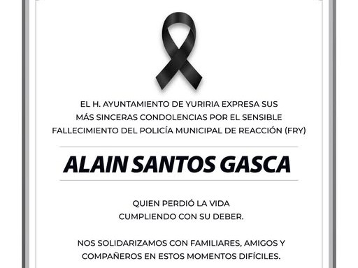 Esquela policía de Yuriria