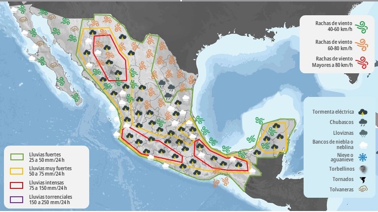 Mapa del estado del tiempo 24VI25