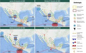 Mapa del estado del tiempo 26VI25