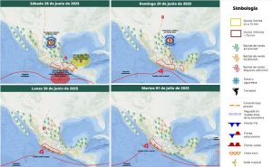 Mapa del estado del tiempo 28VI25