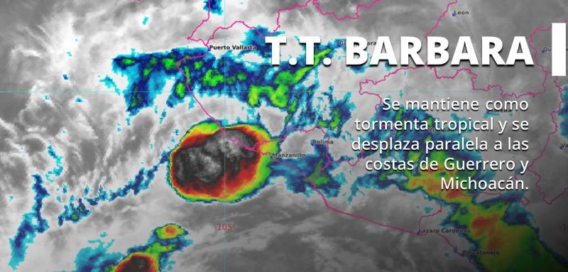 Mapa del tiempo 8VI25 Bárbara