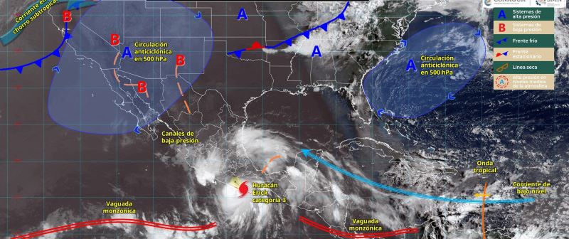 Mapa meteorológico nacional 19VI25