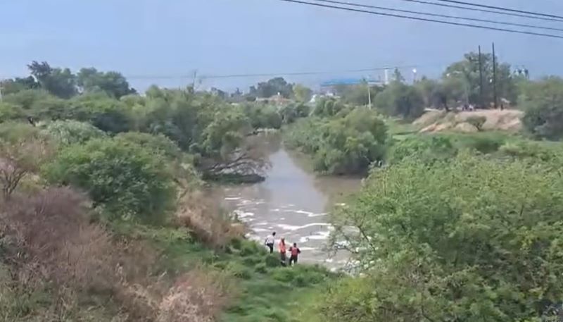 Tareas rescate de niña río Lerma