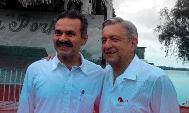 AMLO y Romero Oropeza