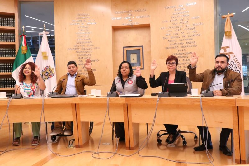 Comisión de derechos humanos de la 66 Legislatura de Guanajuato.