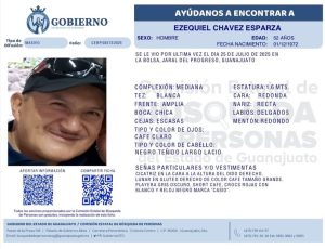 Desaparecido Ezequiel Chávez Esparza de Jaral del Progreso