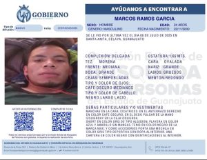 Desaparecido Marcos Ramos García Celaya