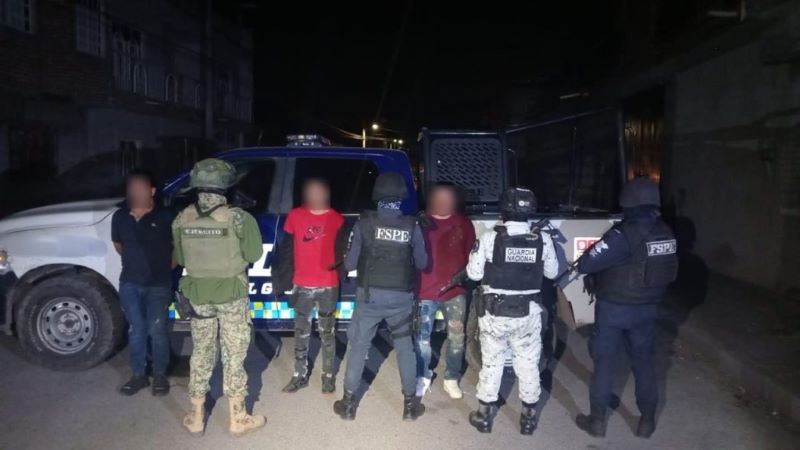 Detenidos en Valle de Santiago