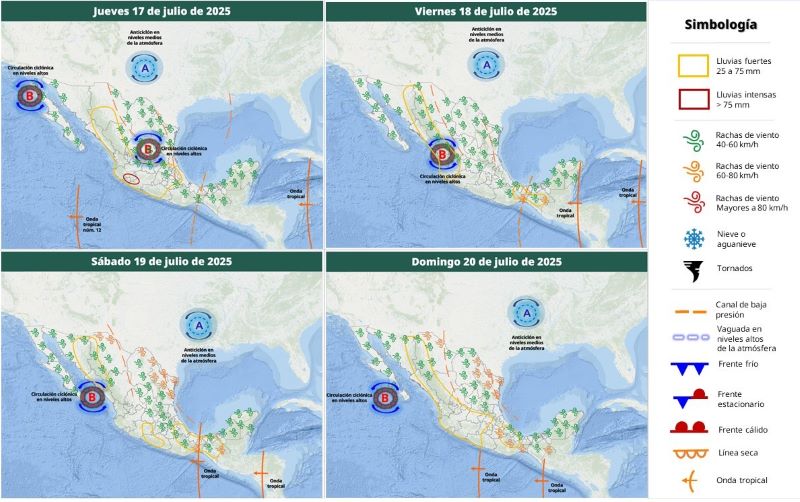Mapa del tiempo 17VII25