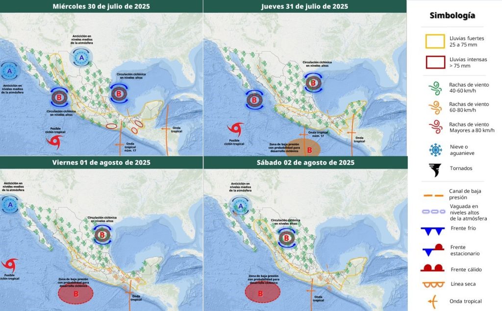 Mapa del tiempo 30VII25