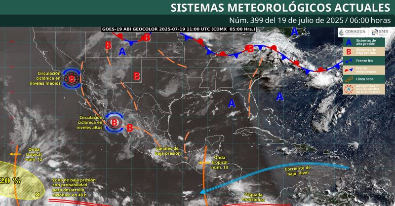 Mapa meteorológico 19VII25