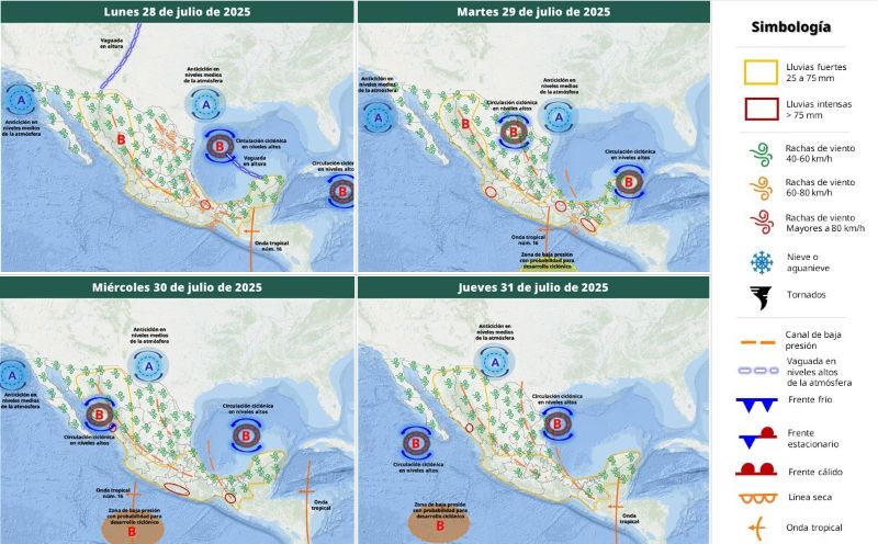 Mapa meteorológico 28VII25