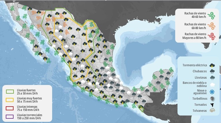 Mapa meteorológico 4VII25