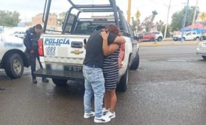 Profesora rescatada