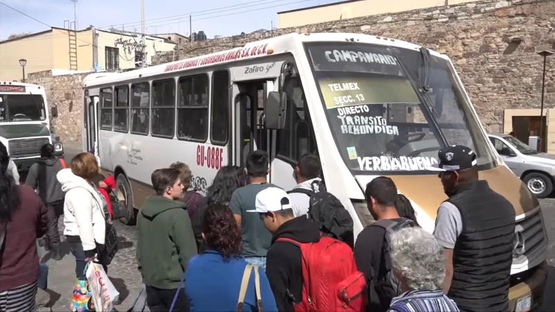 Transporte público Guanajuato capital