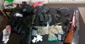 Armas aseguradas en Navolato