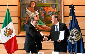 Firma de convenio UNAM-BBVA