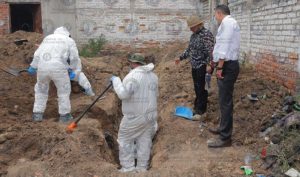Fosa clandestina en la comunidad La Calera, municipio de Irapuato.