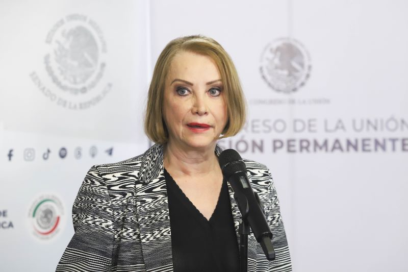 Laura Itzel Castillo Juárez, presidenta del Senado de la República.