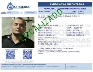 Localizado Francisco Javier Medina González de Celaya
